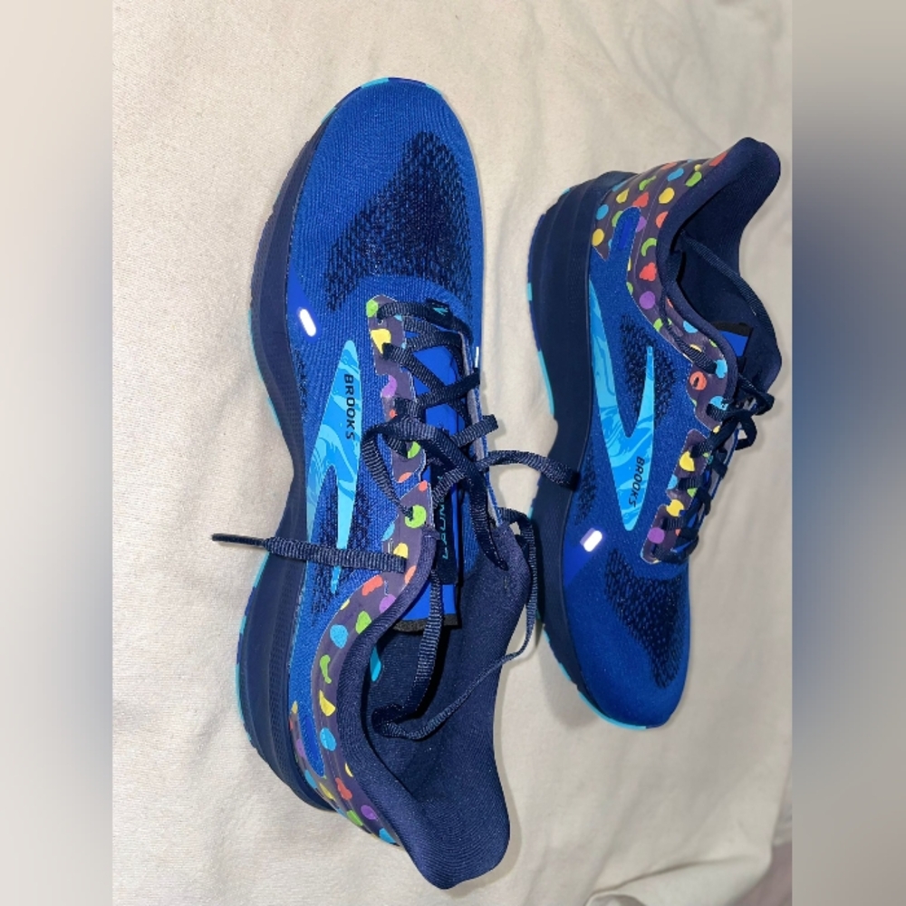 NEW Brooks Launch 9 REFLECTIVE (B) men’s Sz 13 Running Shoes Sneakers Multicolor - Picture 7 of 14